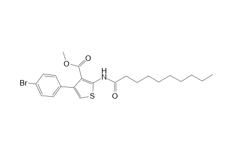 Methyl 4-(4-bromophenyl)-2-(decanoylamino)-3-thiophenecarboxylate