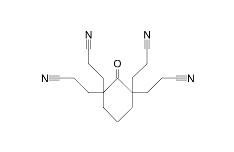 2-oxo-1,1,3,3-cyclohexanetetrapropionitrile