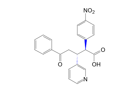 erythro-alpha-(p-NITROPHENYL)-beta-PHENACYL-3-PYRIDINEPROPIONIC ACID