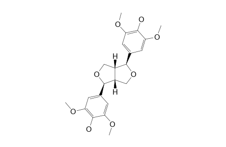 SYRINGARESINOL;(+/-)-2,6-BIS-(4'-HYDROXY-3',5'-DIMETHOXYPHENYL)-3,7-DIOXABICYCLO-[3.3.0]-OCTANE