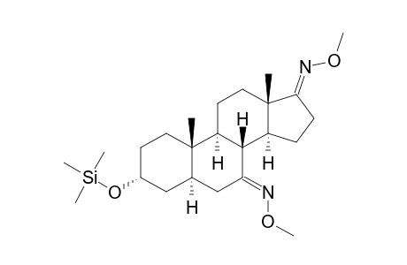 3.ALPHA.-[(TRIMETHYLSILYL)OXY]-5.ALPHA.-ANDROSTAN-7,17-DIONE(7,17-DI-O-METHYLOXIME)