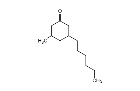 CYCLOHEXANONE, 5-HEXYL-3-METHYL-,