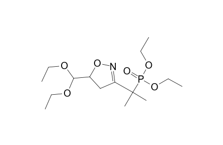 5-(Diethoxymethyl)-3-[1-(diethoxyphosphinyl)-1-methyl-ethyl]-2-isoxazoline