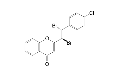 2-[1,2-DIBROMO-2-(4-CHLOROPHENYL)-ETHYL]-CHROMONE
