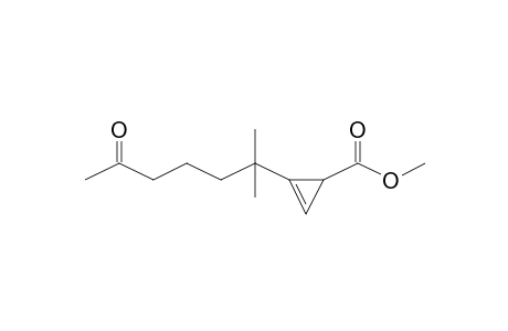 Methyl 2-(1,1-dimethyl-5-oxohexyl)-2-cyclopropene-1-carboxylate