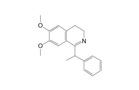 3,4-Dihydroisoquinoline, 1-[1-phenethyl]-6,7-dimethoxy-