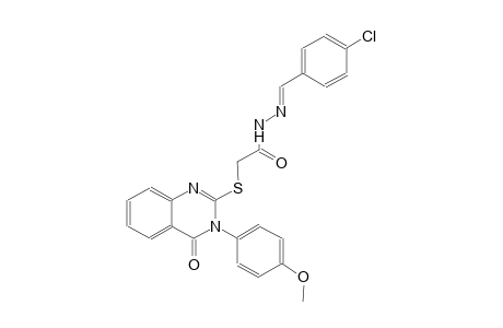 N'-[(E)-(4-chlorophenyl)methylidene]-2-{[3-(4-methoxyphenyl)-4-oxo-3,4-dihydro-2-quinazolinyl]sulfanyl}acetohydrazide