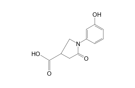 1-(m-HYDROXYPHENYL)-5-OXO-3-PYRROLIDINECARBOXYLIC ACID