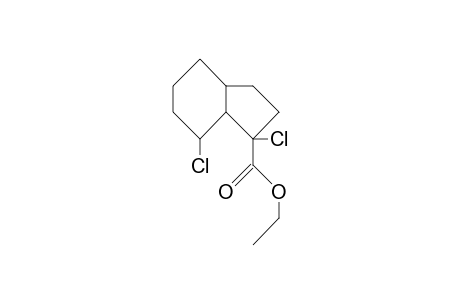 1H-Indene-1-carboxylic acid, 1,7-dichlorooctahydro-, ethyl ester