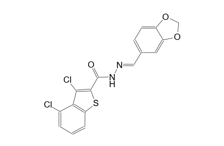 N'-[(E)-1,3-benzodioxol-5-ylmethylidene]-3,4-dichloro-1-benzothiophene-2-carbohydrazide