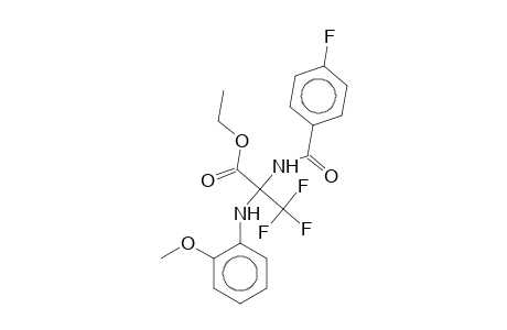 Ethyl 2-(O-anisidino)-3,3,3-trifluoro-2-(4-fluorobenzamido)propionate