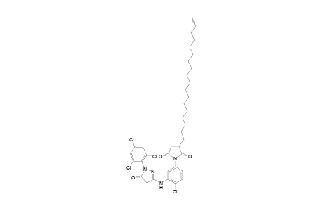 2-Chloro-N-[1-(2,4,6-trichlorophenyl)-5(4H)-oxo-3-pyrazolyl]-5-[3-(17-octadecenyl)-2,5-dioxo-1-pyrrolidinyl]aniline