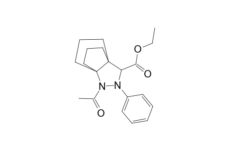 2-Acetyl-3-phenyl-4-ethoxycarbonyl-2,3-diazatricyclo(3.3.3.0(1,5))undecane