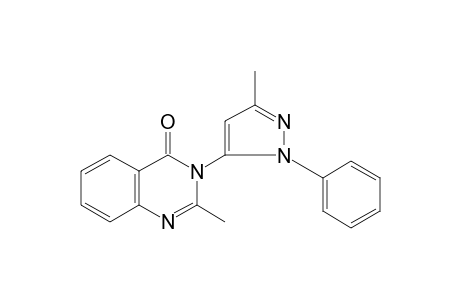 2-methyl-3-(3-methyl-1-phenylpyrazol-5-yl)-4(3H)-quinazolinone