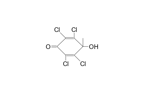 2,3,5,6-Tetra-chloro-4-hydroxy-4-methylcyclohexa-2,5-dienone