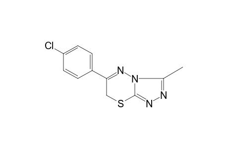 6-(p-chlorophenyl)-3-methyl-7H-s-triazolo[3,4-b][1,3,4]thiadiazine