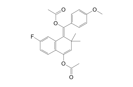 (Z)-4-(acetoxy(4-methoxyphenyl)methylene)-6-fluoro-3,3-dimethyl-3,4-dihydronaphthalen-1-yl acetate