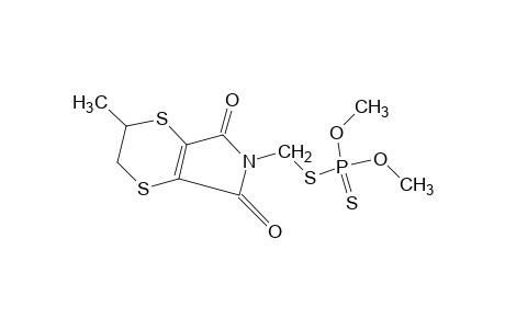 5,6-dihydro-N-(mercaptomethyl)-5-methyl-p-dithiin-2,3-dicarboximide, S-ester with O,O-dimethyl phosphorodithioate