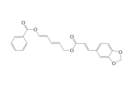 2-Propenoic acid, 3-(1,3-benzodioxol-5-yl)-, 5-(benzoyloxy)-2,4-pentadienyl ester, (E,E,E)-