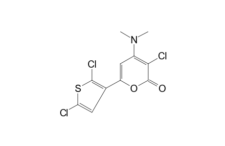 3-chloro-6-(2,5-dichloro-3-thienyl)-4-(dimethylamino)-2H-pyran-2-one