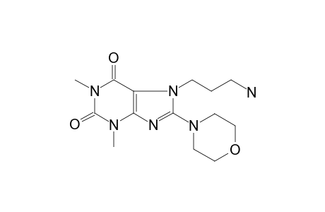 7-(3-Aminopropyl)-1,3-dimethyl-8-(4-morpholinyl)purine-2,6-dione