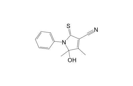 5-Hydroxy-4,5-dimethyl-1-phenyl-2-thioxo-2,5-dihydro-1H-pyrrole-3-carbonitrile