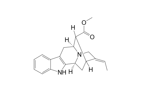 (+)-Methyl-3-ethylidene-1,3,4,7,12,12b-hexahydro-2H,6H-methanoindole[2,3-.alpha.]quinolizine-13-carboxylate