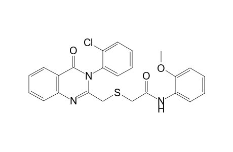 acetamide, 2-[[[3-(2-chlorophenyl)-3,4-dihydro-4-oxo-2-quinazolinyl]methyl]thio]-N-(2-methoxyphenyl)-