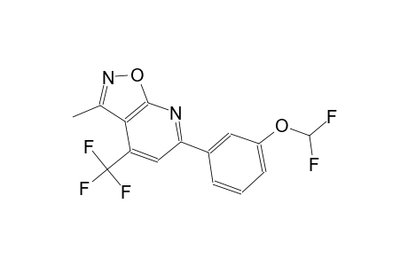 isoxazolo[5,4-b]pyridine, 6-[3-(difluoromethoxy)phenyl]-3-methyl-4-(trifluoromethyl)-