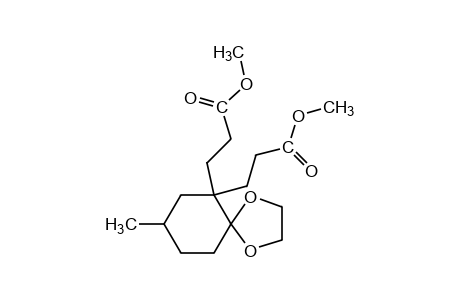 8-methyl-1,4-dioxaspiro[4,5]decane-6,6-dipropionic acid, dimethyl ester