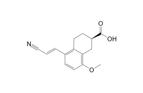 (2-RS)-E-5-Cyanovinyl-8-methoxy-1,2,3,4-tetrahydro-2-naphthoic acid