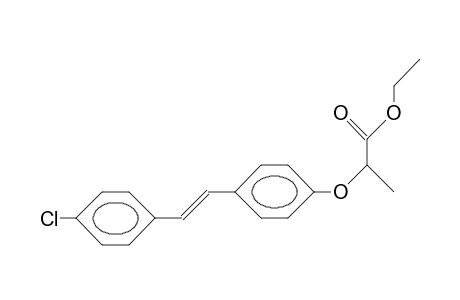 E-4-Chloro-4'-(1-ethoxycarbonyl-ethoxy)-stilbene