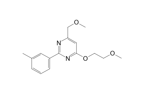 4-(2-methoxyethoxy)-6-(methoxymethyl)-2-m-tolylpyrimidine