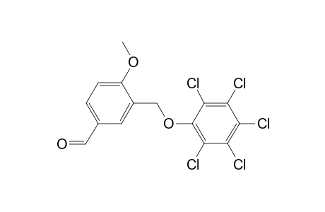 4-Methoxy-3-[(2,3,4,5,6-pentachlorophenoxy)methyl]benzaldehyde