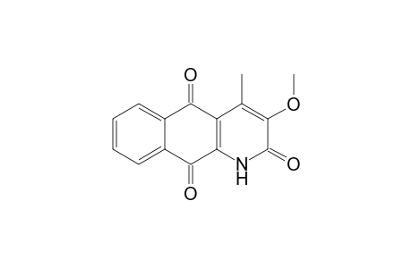 DIELSIQUINONE,3-METHOXY-4-METHYL-1H-AZA-2,9,10-ANTHRACENETRIONE