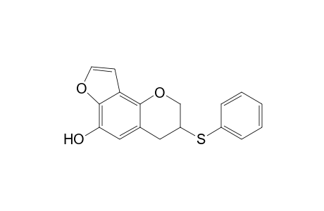 6-Hydroxy-3-phenylthio-(2,3,4H)-furo(2,3-H)-1-benzopyran