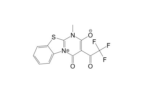 4H-Pyrimido[2,1-b]benzothiazolium, 2-hydroxy-1-methyl-4-oxo-3-(trifluoroacetyl)-, hydroxide, inner salt