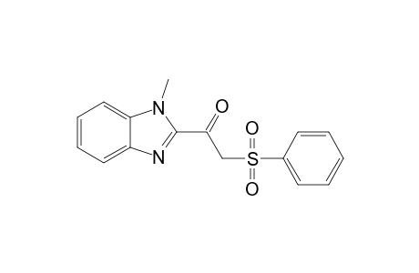 1-Methyl-2-[.alpha.-(phenylsulfonyl)acetyl]benzimidazole