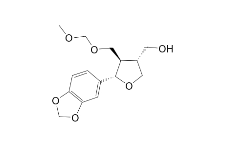 (2SR,3RS,4RS)-2-(1,3-BENZODIOXOL-5-YL)-3-METHOXYMETHOXYMETHYLTETRAHYDROFURAN-4-METHANOL