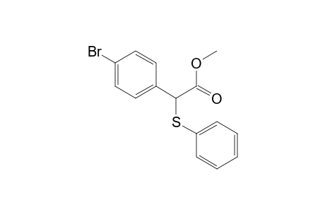 methyl 2-(4-bromophenyl)-2-phenylsulfanyl-acetate