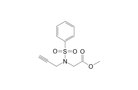 2-[benzenesulfonyl(prop-2-ynyl)amino]acetic acid methyl ester