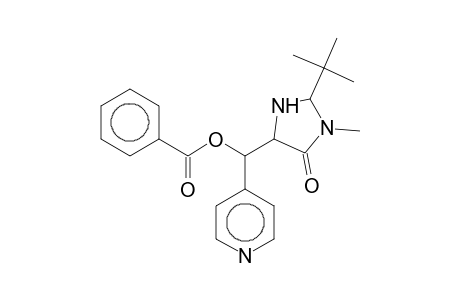 (2-tert-Butyl-1-methyl-5-oxo-4-imidazolidinyl)(4-pyridinyl)methyl benzoate