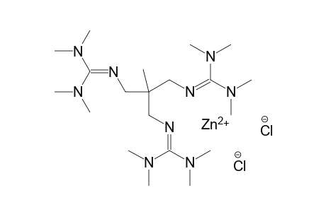 Dichloro{1,1,1-tris(2N-(1,1,3,3-tetramethylguanidino)methyl)-ethan}zinc(II)