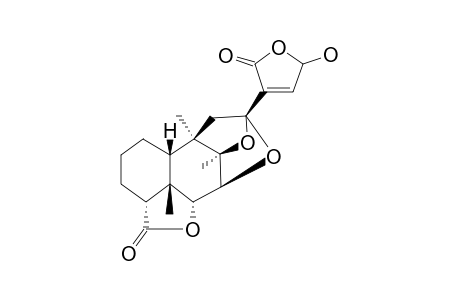 7-BETA,12:8-BETA,12-DIEPOXY-15-HYDROXY-CIS-ENT-CLERODA-13-EN-16,15:18-ALPHA,6-ALPHA-DIOLIDE