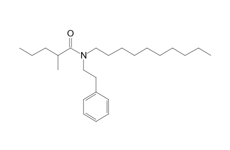 Valeramide, 2-methyl-N-(2-phenylethyl)-N-decyl-