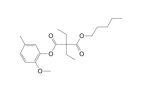 Diethylmalonic acid, 5-methyl-2-methoxyphenyl pentyl ester