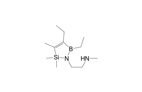 4,5-Diethyl-2,5-dihydro-1-[2-(methylamino)ethyl]-2,2,3-trimethyl-1,2,5-azasilaborol