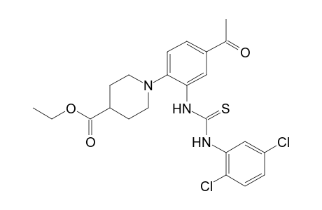 1-{4-acetyl-2-[3-(2,5-dichlorophenyl)-2-thioureido]phenyl}isonipecotic acid, ethyl ester