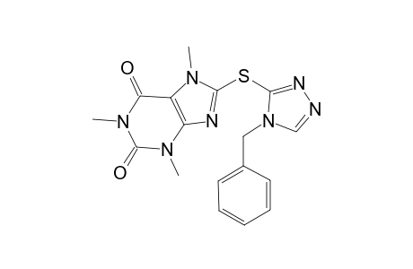 1H-purine-2,6-dione, 3,7-dihydro-1,3,7-trimethyl-8-[[4-(phenylmethyl)-4H-1,2,4-triazol-3-yl]thio]-