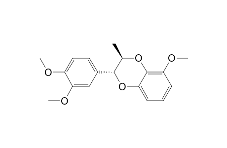 (2R,3R)-3-(3,4-dimethoxyphenyl)-8-methoxy-2-methyl-2,3-dihydro-1,4-benzodioxine